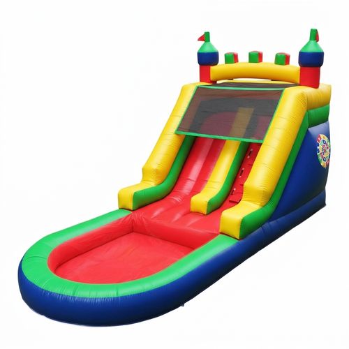 HEMOPOW Commercial 6-in-1 Castle Water Slide with splash pool and water cannons